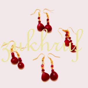 Ruby Red Earring